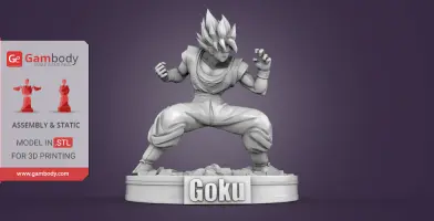 مدل سه‌بعدی Goku از Dragon Ball