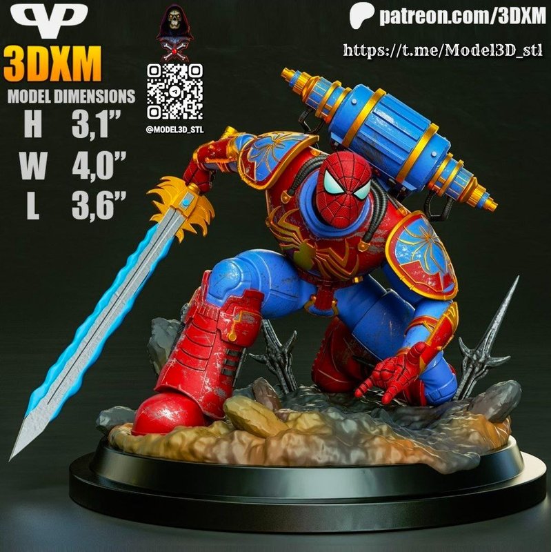 مدل سهبعدی Spider- Man زرهپوش
