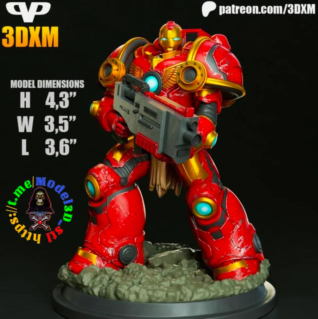 مدل سهبعدی Space Marine از Warhammer 40K