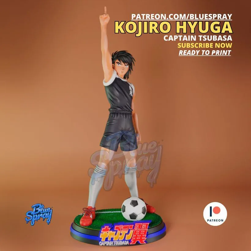 مدل سهبعدی Kojiro Hyuga از Captain Tsubasa