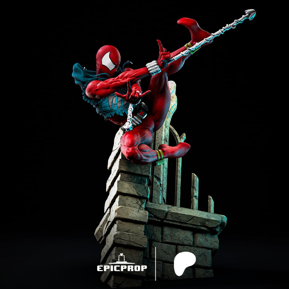 مدل سه‌بعدی Spider- Man در حال پرش - 3