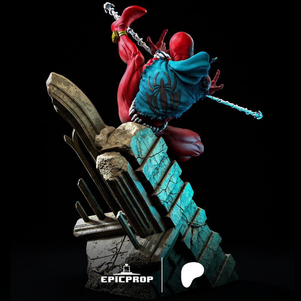 مدل سه‌بعدی Spider- Man در حال پرش - 2