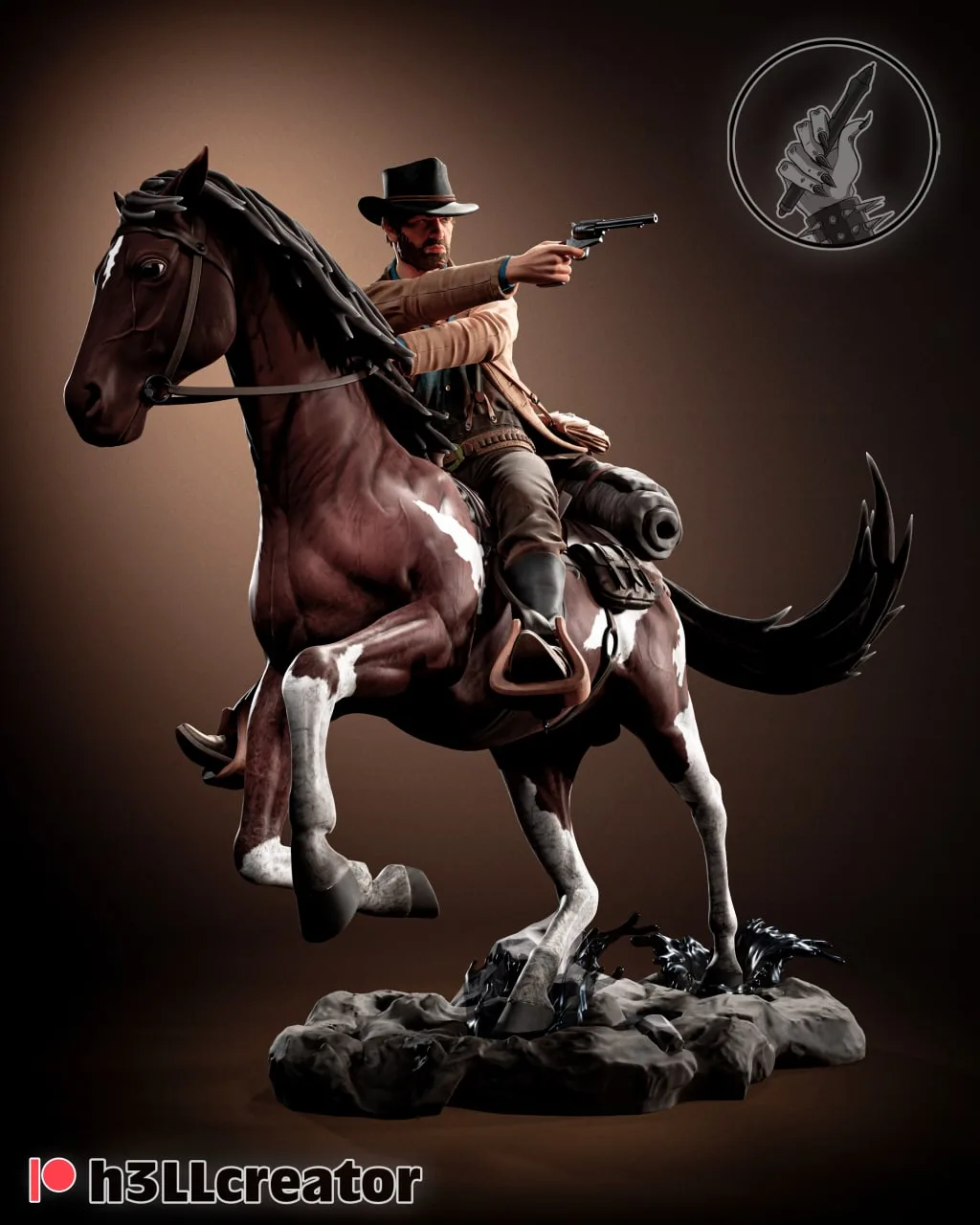 مدل سهبعدی Arthur Morgan از بازی Red Dead Redemption