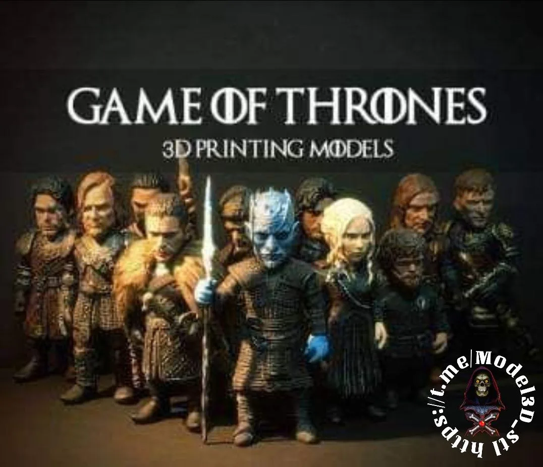 مدل سه‌بعدی شخصیت‌های Game of Thrones
