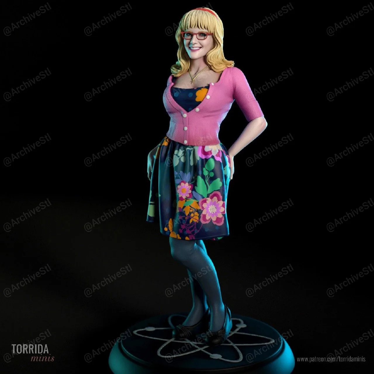 مدل سه‌بعدی Bernadette از سریال The Big Bang Theory