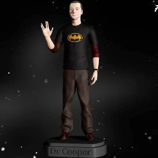 مدل سه‌بعدی Dr. Cooper از سریال The Big Bang Theory