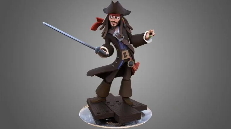 مدل سهبعدی Captain Jack Sparrow از Pirates of the Caribbean