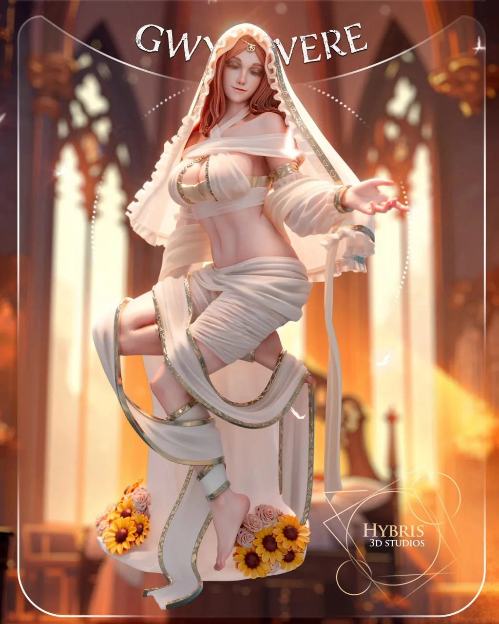 مدل سهبعدی Gwynevere از بازی Dark Souls