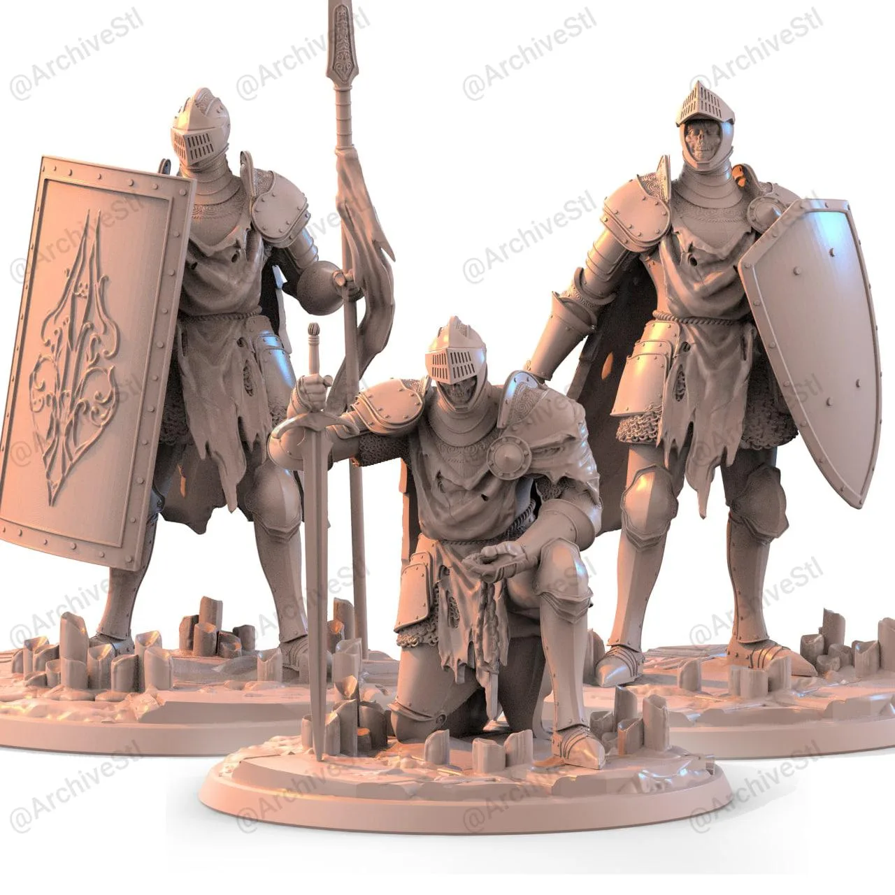 مدل سهبعدی Dark Souls- Lothric Knights