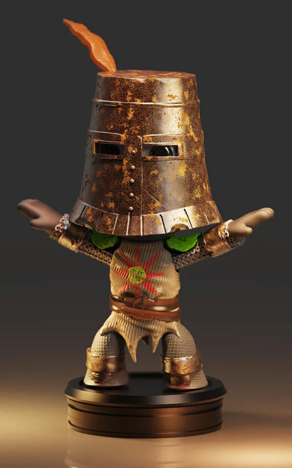 مدل سهبعدی Solaire از بازی Dark Souls