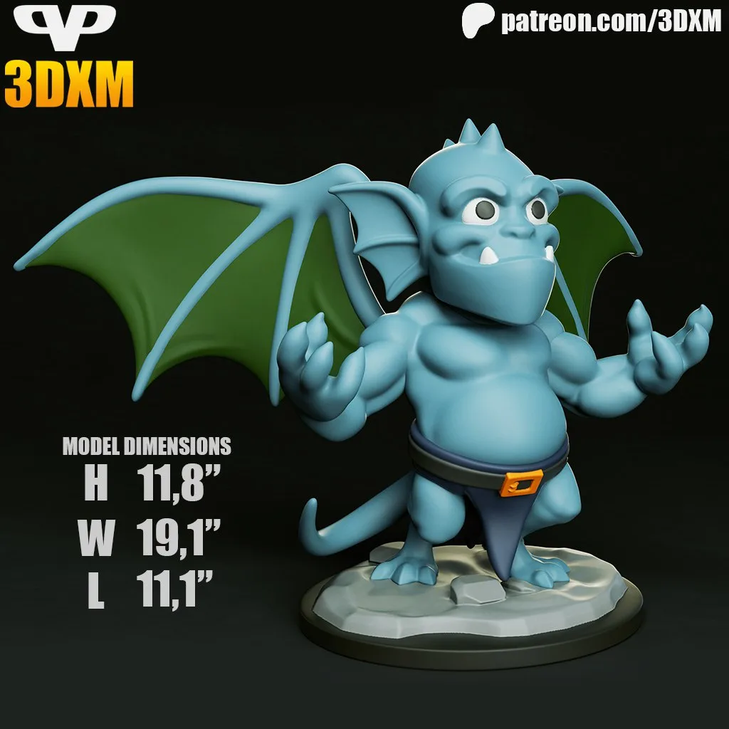 مدل سهبعدی Gargoyles Broadway Chibi