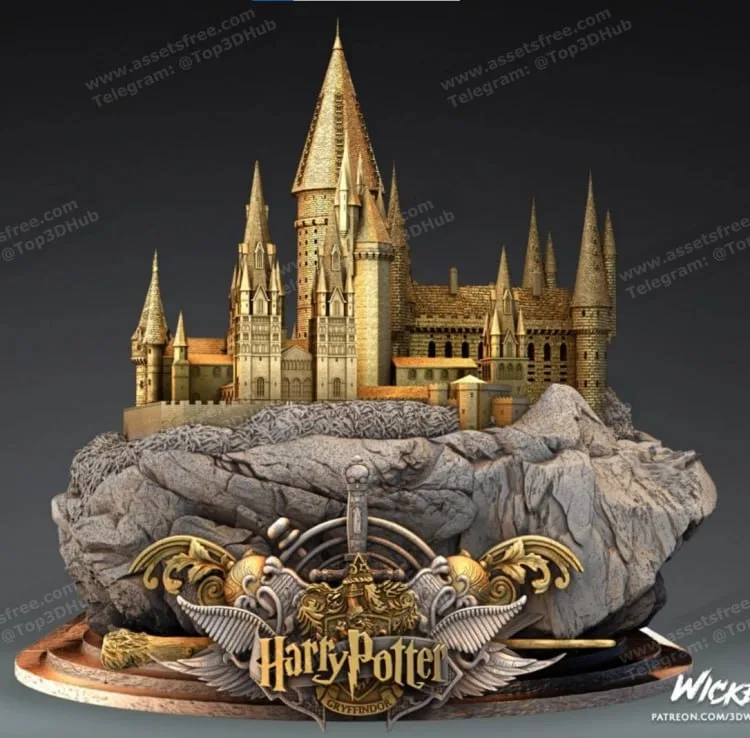 مدل سهبعدی قلعه Hogwarts از Harry Potter