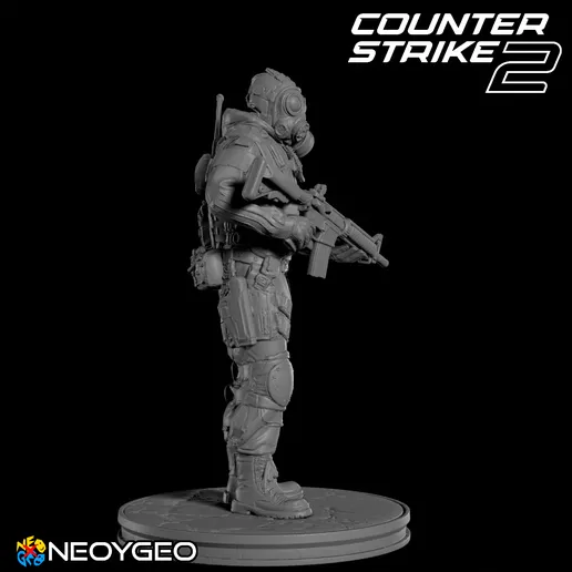 مدل سه‌بعدی D- Squadron Officer از Counter- Strike 2 - 2