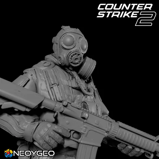 مدل سهبعدی D- Squadron Officer از Counter- Strike 2