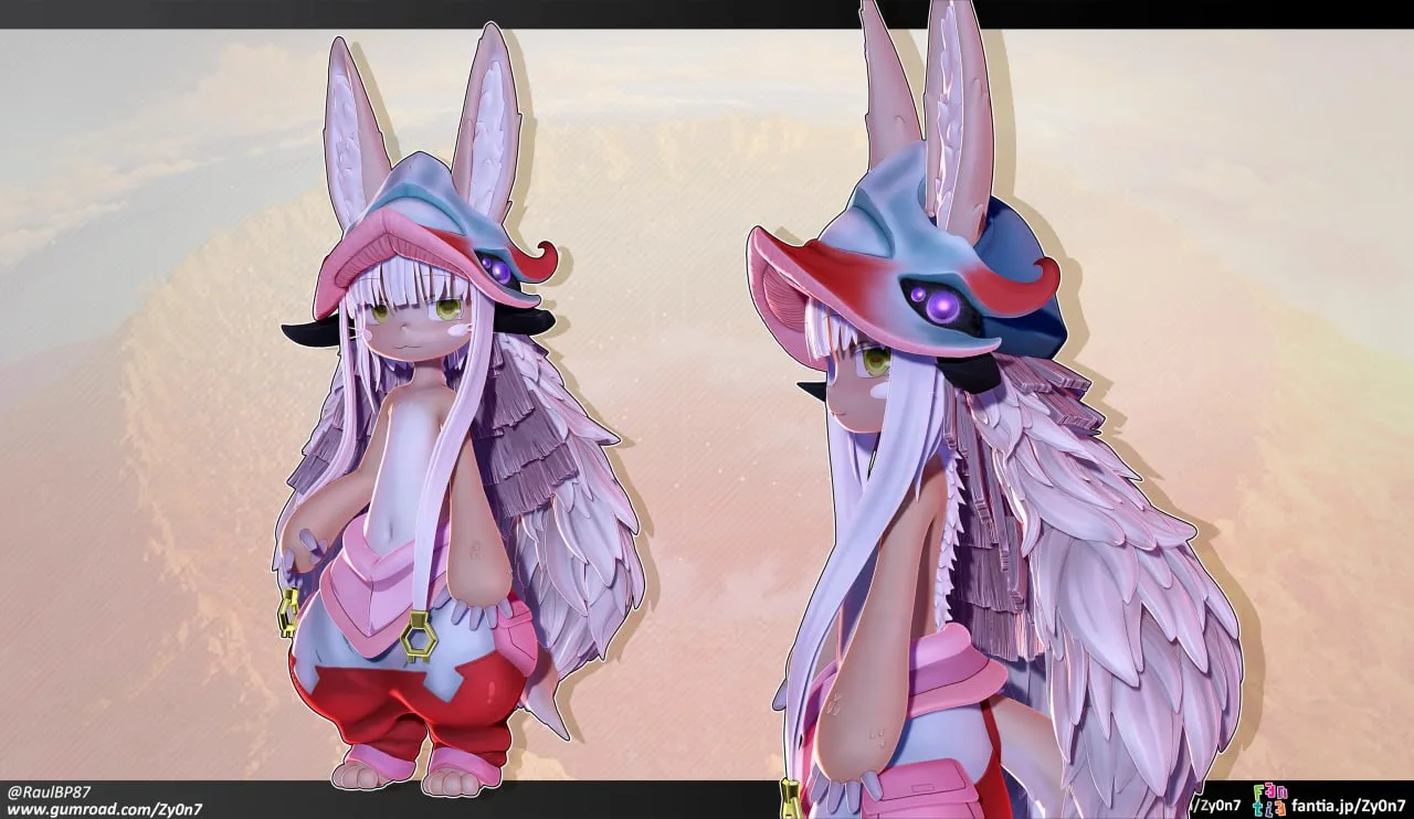 مدل سه‌بعدی Nanachi از Made in Abyss