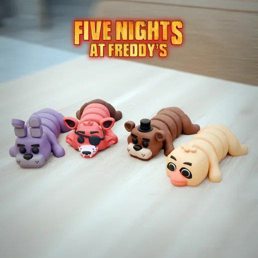 مدل سهبعدی شخصیتهای Five Nights at Freddy's