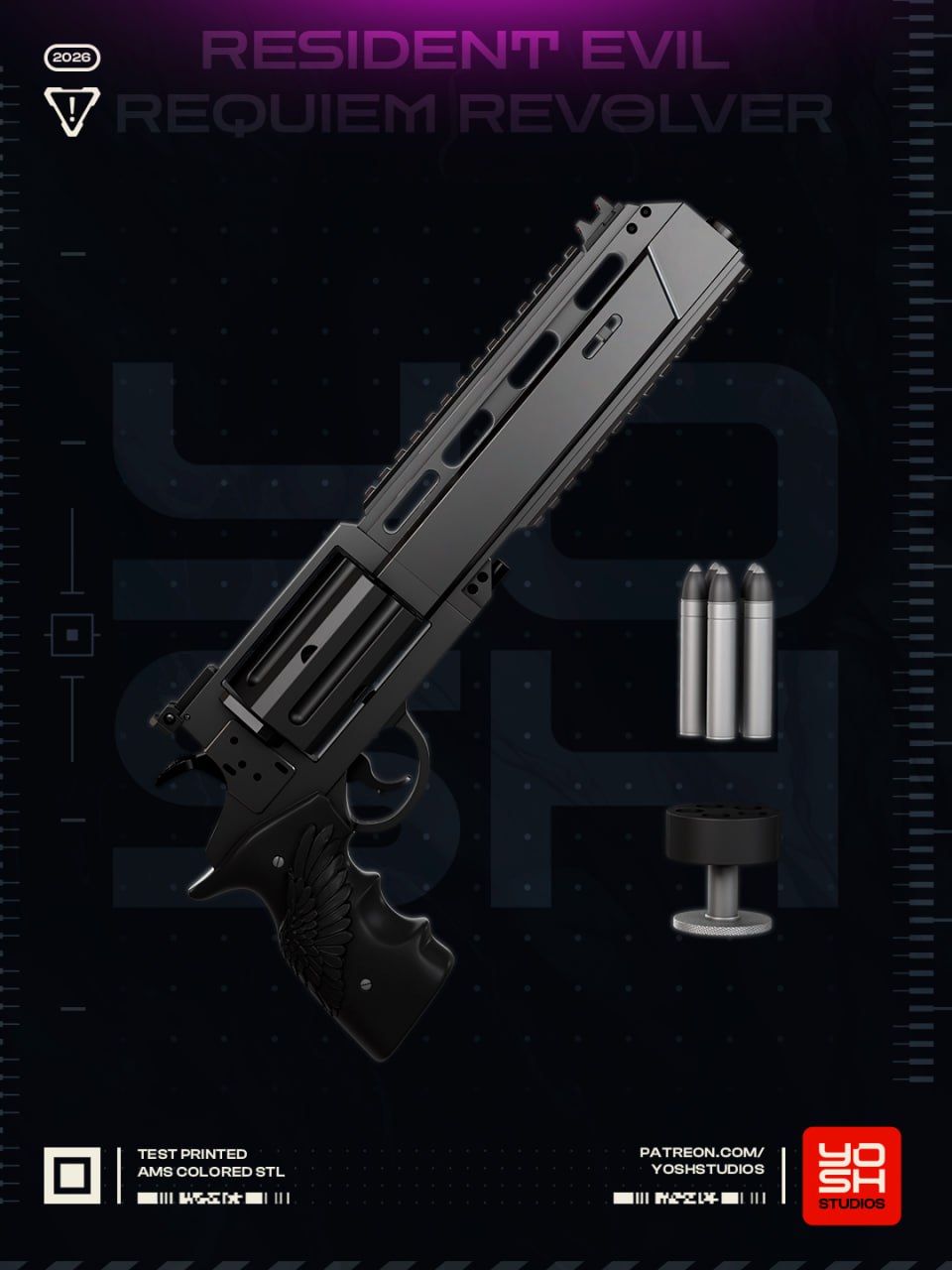 مدل سهبعدی Revolver از Resident Evil