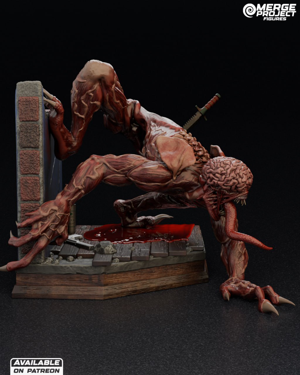 مدل سهبعدی Licker از بازی Resident Evil