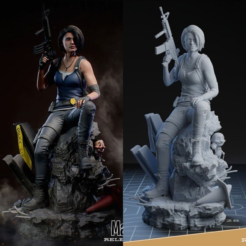 مدل سهبعدی Jill Valentine از Resident Evil