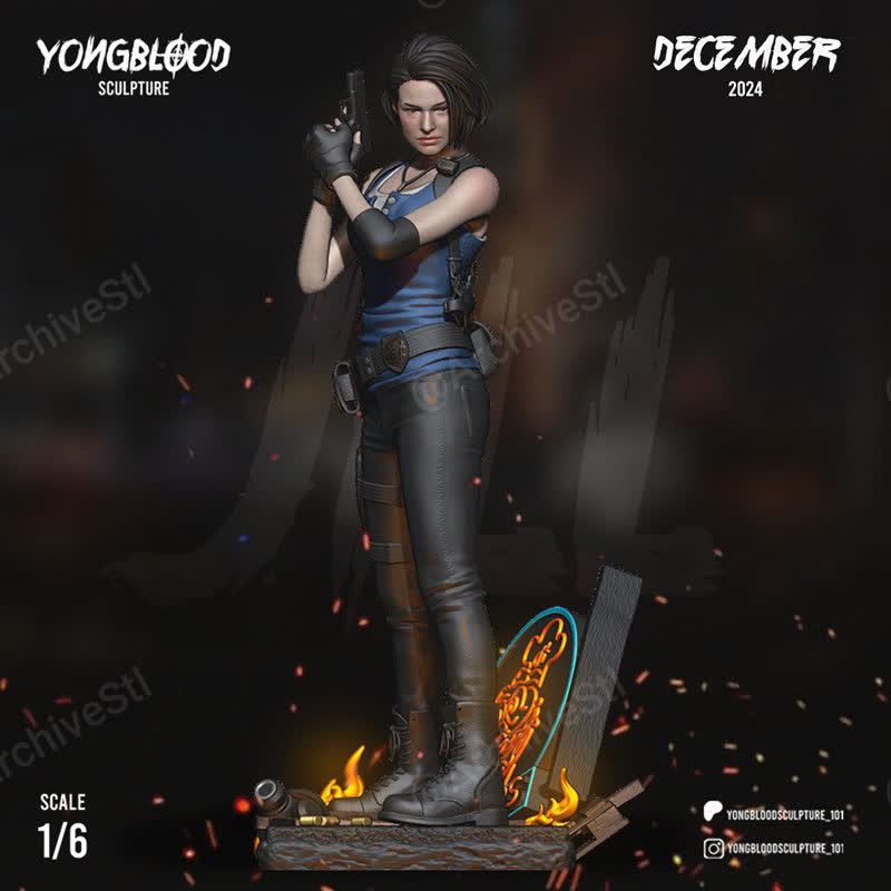 مدل سهبعدی Jill Valentine از Resident Evil