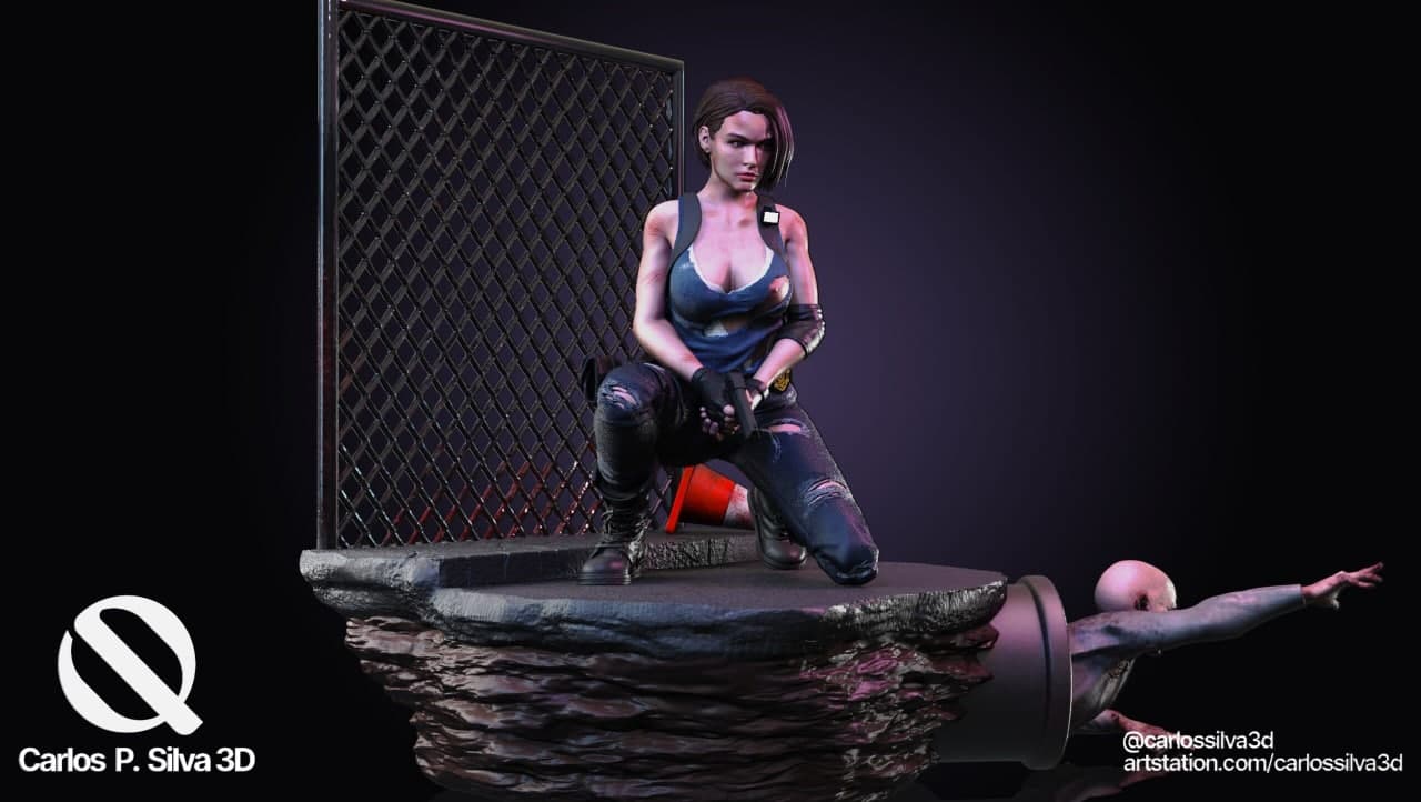 مدل سهبعدی Jill Valentine از Resident Evil