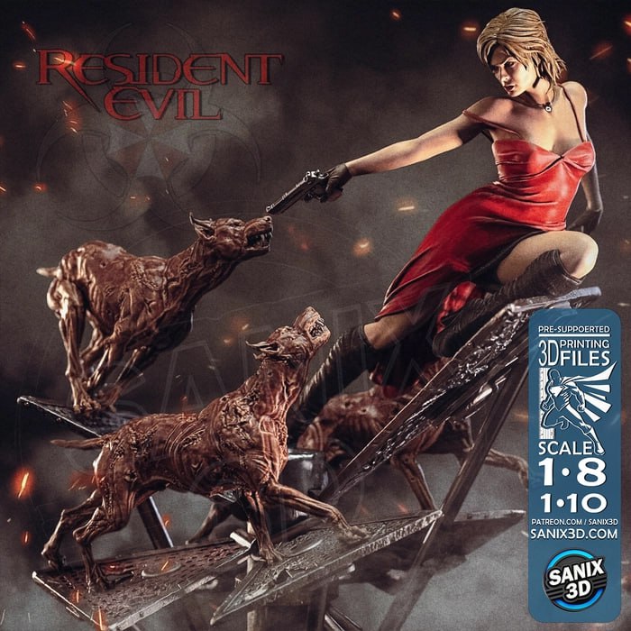 مدل سهبعدی Alice از Resident Evil