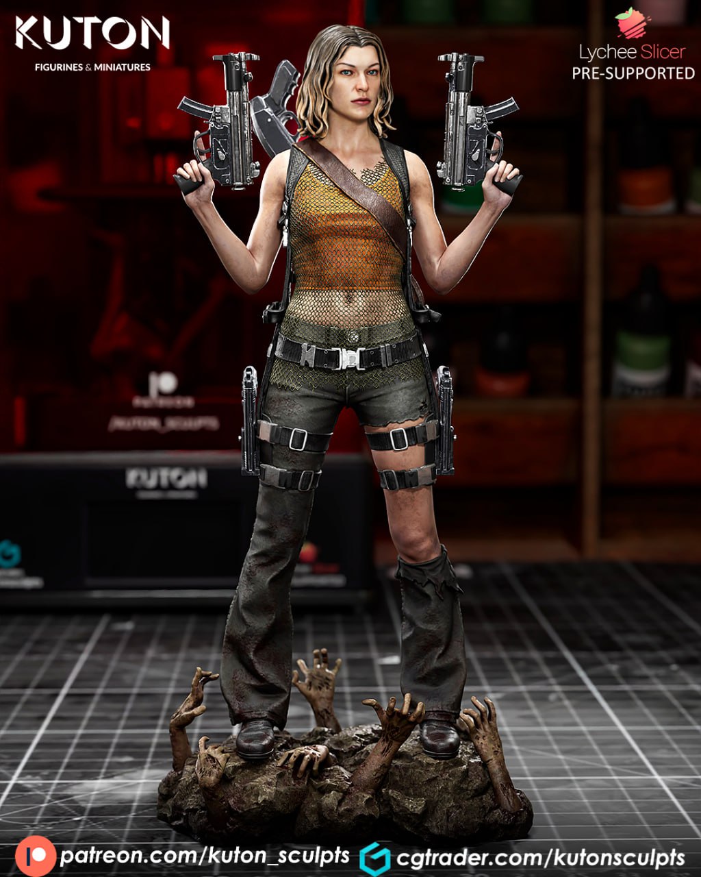 مدل سهبعدی Alice از Resident Evil