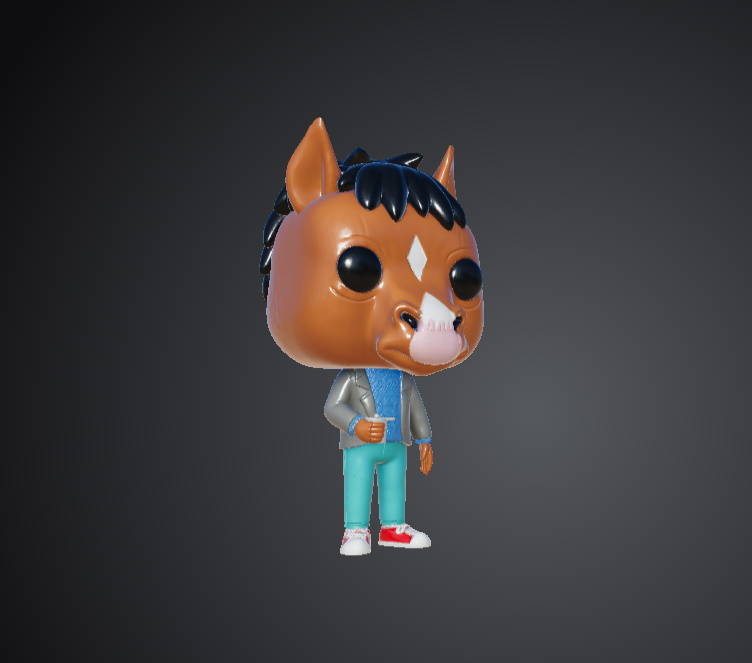 مدل سهبعدی BoJack Horseman سبک Funko Pop