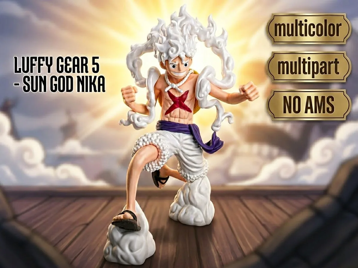 مدل سهبعدی Luffy Gear 5 از One Piece