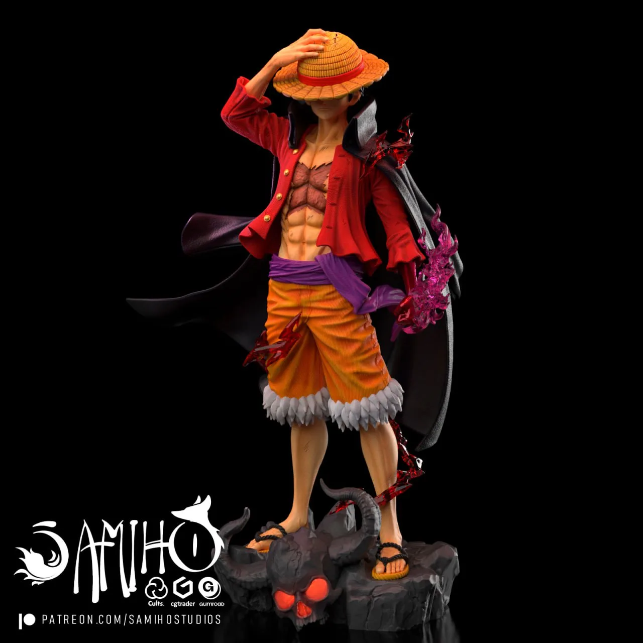 مدل سهبعدی Luffy از انیمه One Piece