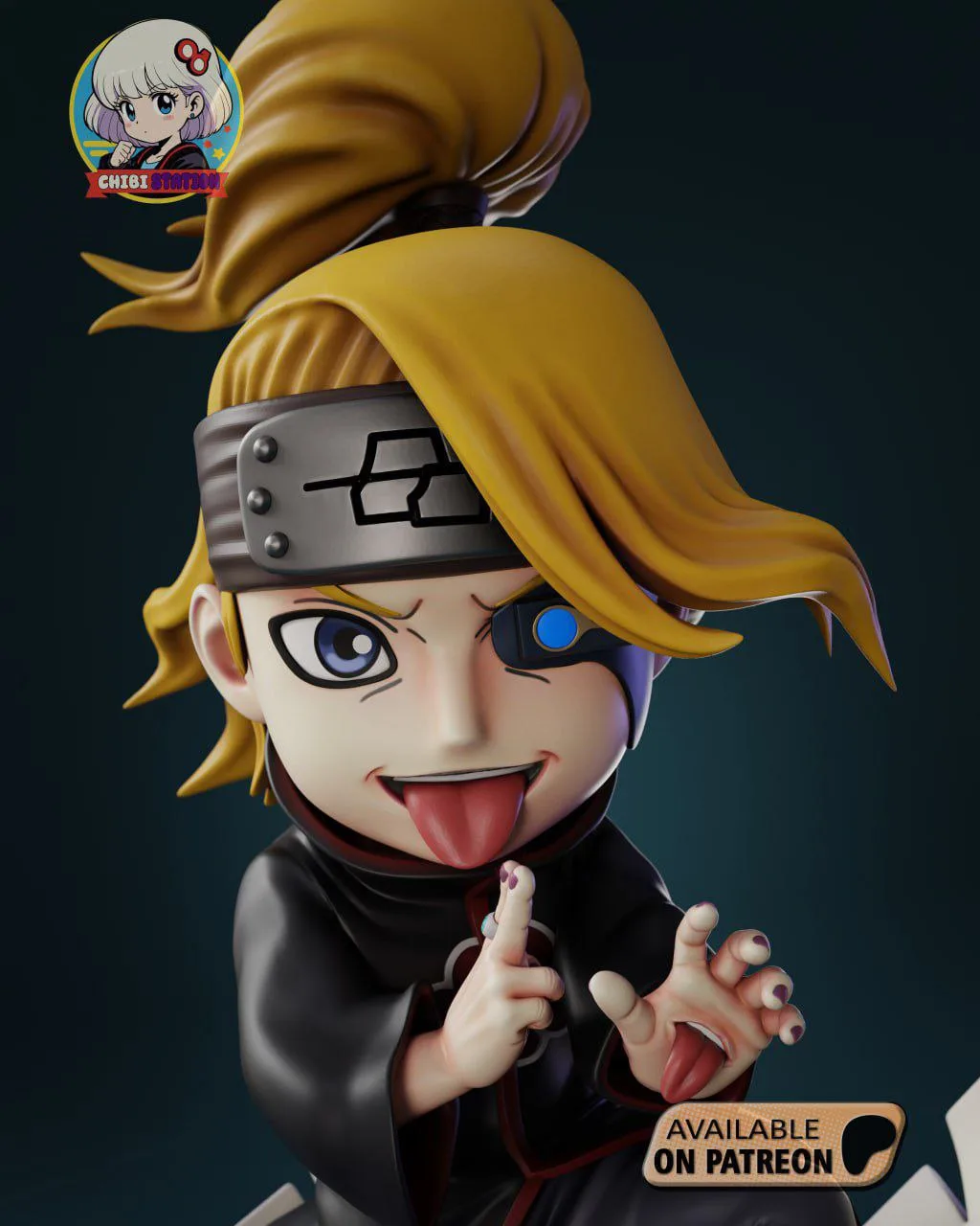 مدل سه‌بعدی Deidara از انیمه Naruto - 3