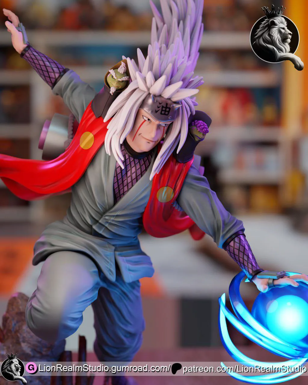 مدل سه‌بعدی Jiraiya از Naruto - 3