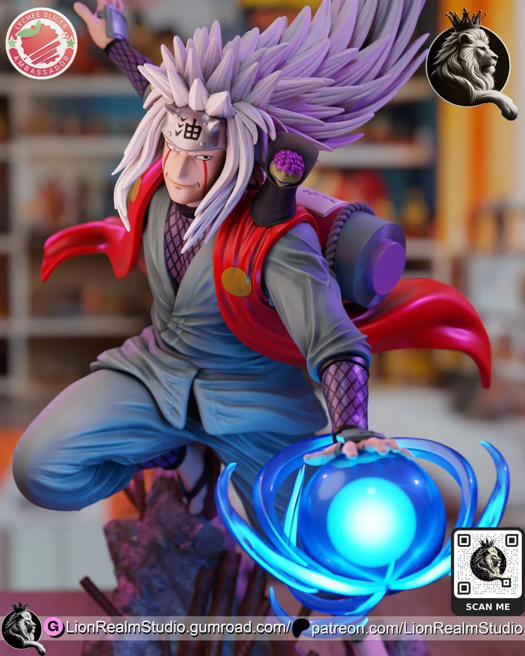مدل سه‌بعدی Jiraiya از Naruto - 2