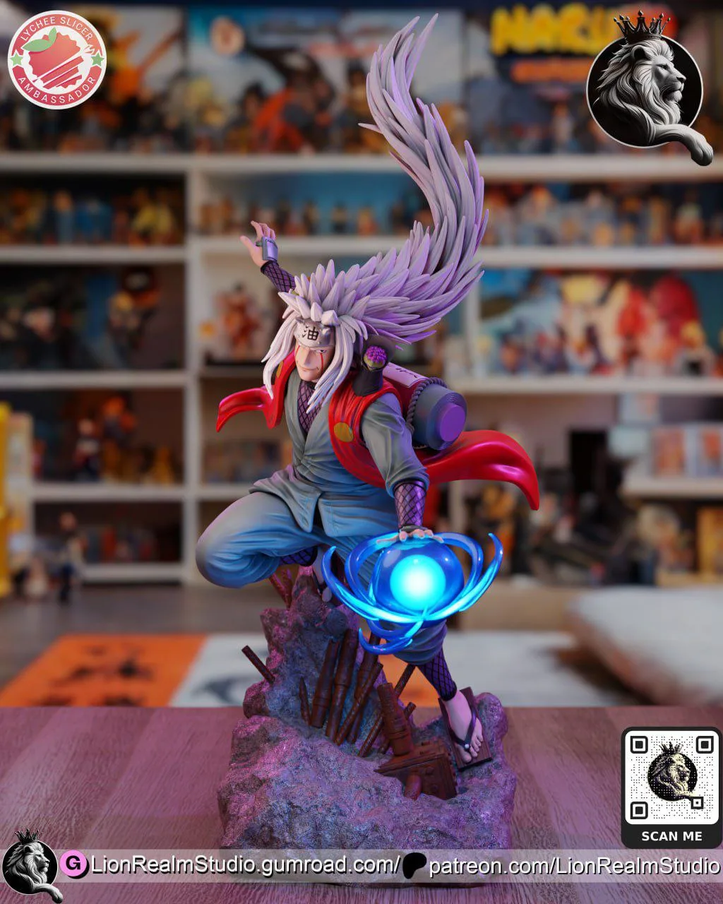 مدل سهبعدی Jiraiya از Naruto