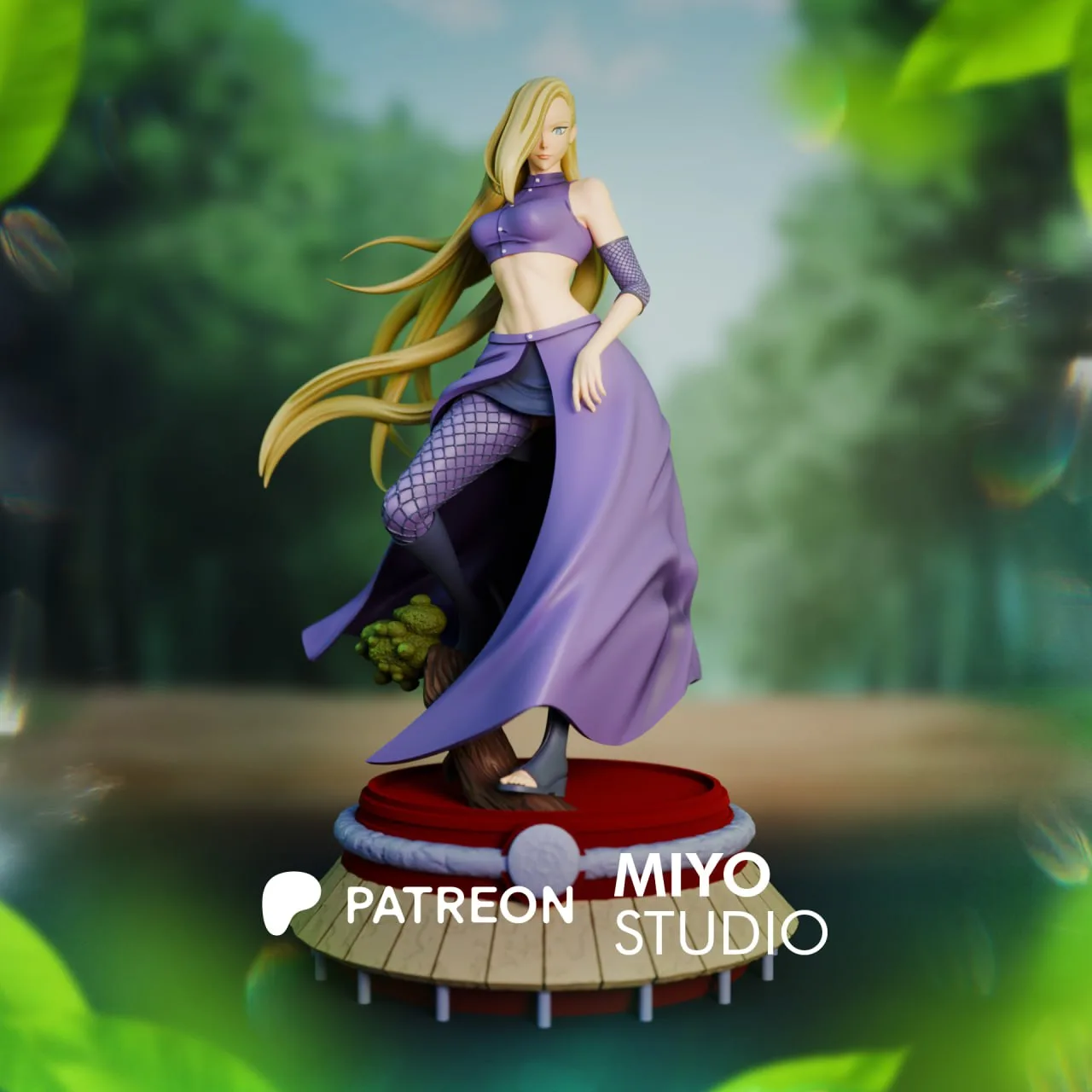 مدل سهبعدی Ino Yamanaka از Naruto