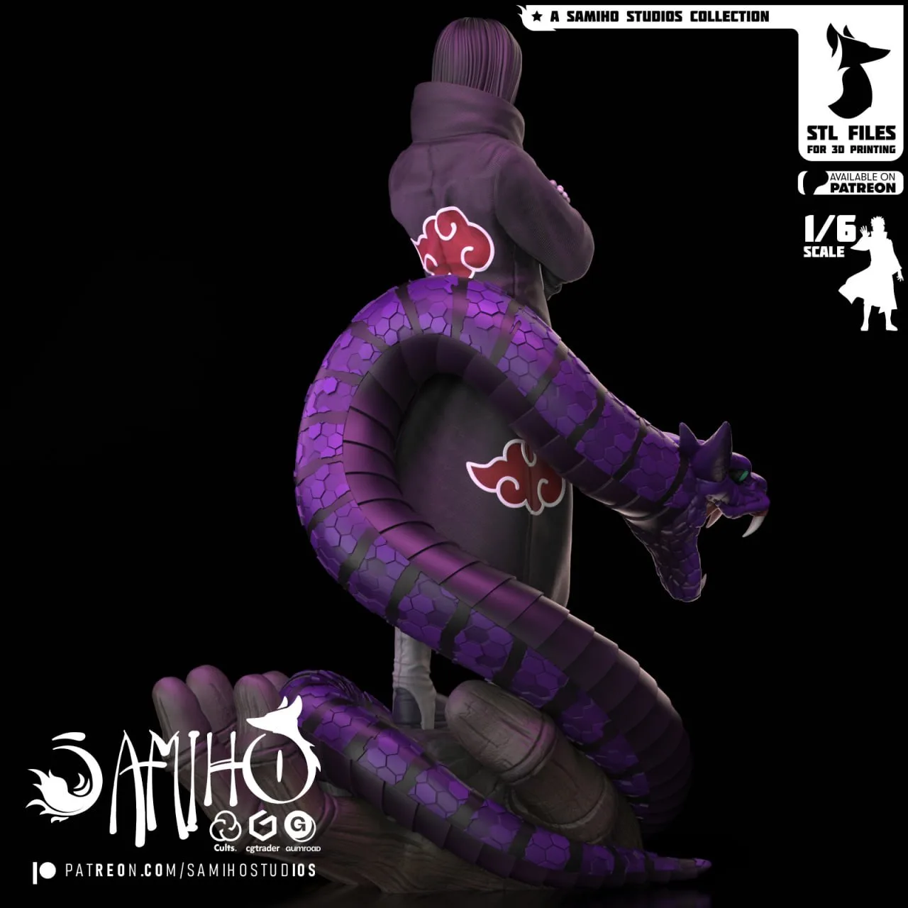 مدل سهبعدی Orochimaru از Naruto