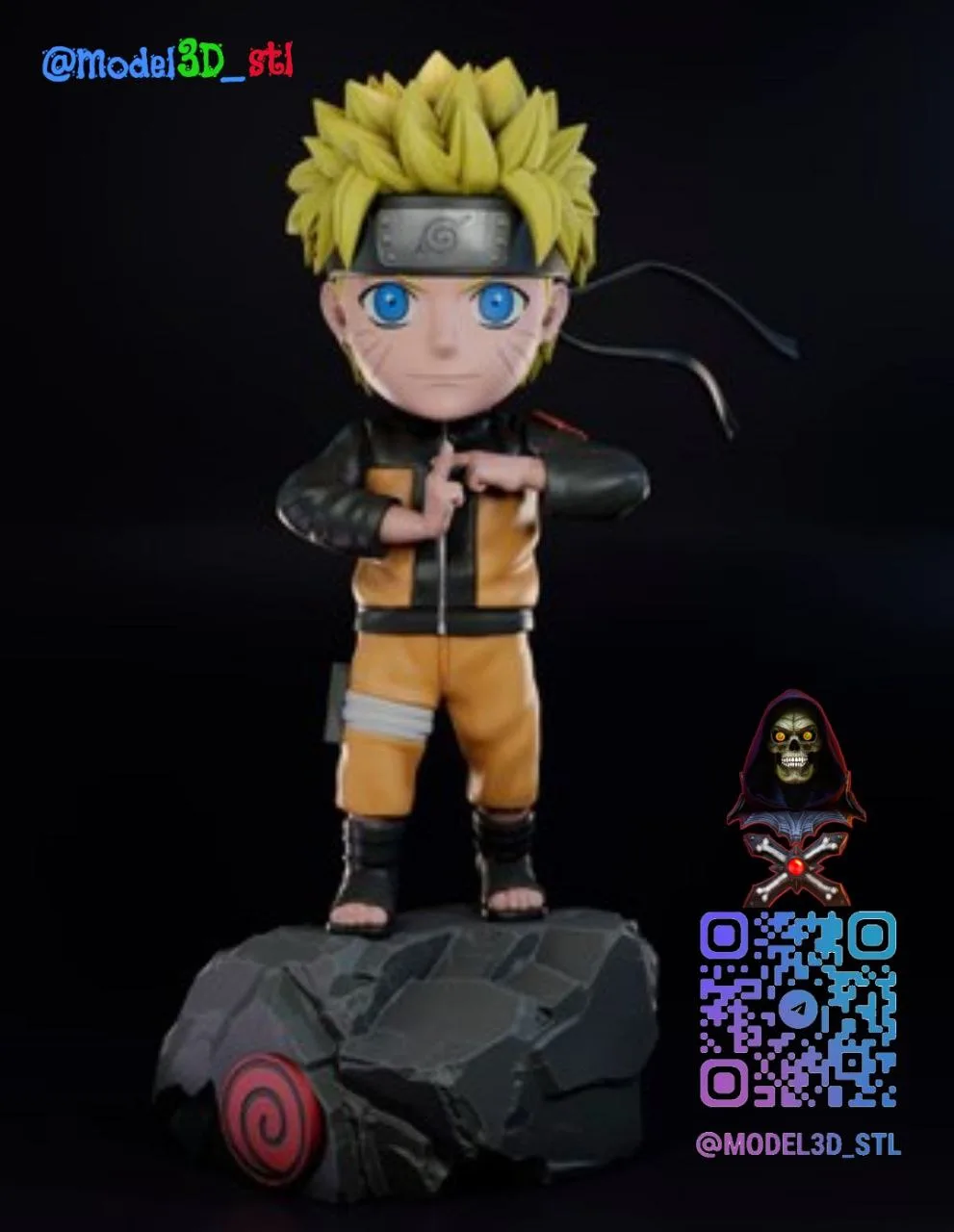 مدل سه‌بعدی Naruto Uzumaki از انیمه Naruto