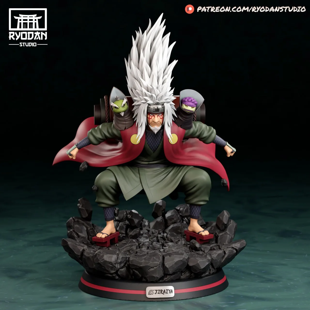مدل سه‌بعدی Jiraiya از انیمه Naruto