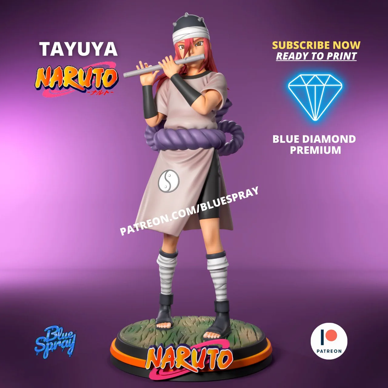 مدل سه‌بعدی Tayuya از انیمه Naruto